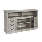 Traditional 60 TV Stand with Open and Closed Storage for TVs Up to 65