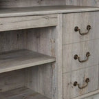 Traditional 60 TV Stand with Open and Closed Storage for TVs Up to 65
