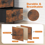 Modern Storage Cabinet with Fabric Drawers, Metal Frame, and Adjustable Feet for Home Entryway and Bedroom