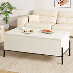 Coffee Table White Center Table Modern Living Room Table