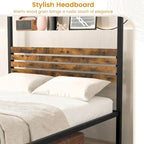 Gymax Twin/Full/Queen Size 4-Post Canopy Bed Frame Rustproof Metal