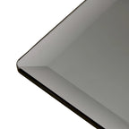 Marfa 69 Black Metal Gray Glass 6-person Dining Table by iNSPIRE Q Modern