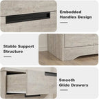 Natural 5 Drawer Dresser for Bedroom, Living Room, Nursery