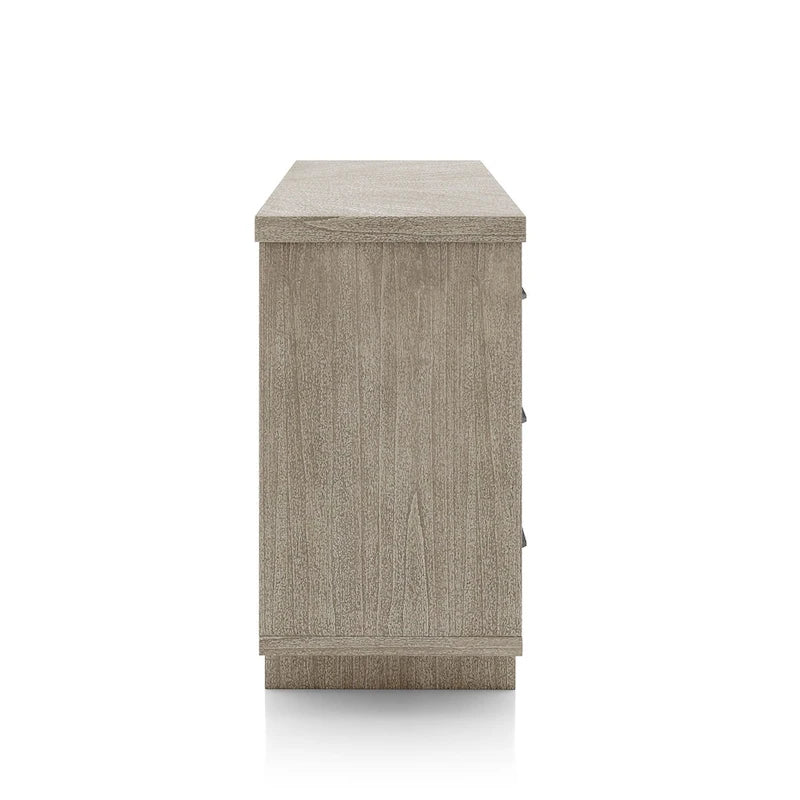 Furniture of America Yetaria Modern Farmhouse Natural 60-inch Solid Wood Buffet Sideboard