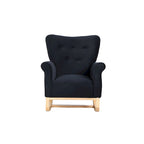 Tufted Rocking Chair with Wood Legs