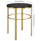 Gaia 20 Wide Round Side Table with MDF Top