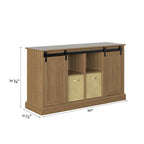 Lincoln Farmhouse 60 Inch TV Stand Console for TVs up to 64 inches