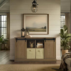 Lincoln Farmhouse 60 Inch TV Stand Console for TVs up to 64 inches