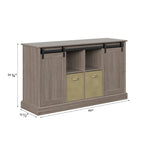 Lincoln Farmhouse 60 Inch TV Stand Console for TVs up to 64 inches