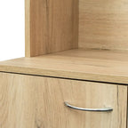 70.87 Tall Wardrobe& Kitchen Cabinet, with 6-Doors, 1-Open Shelves and 1-Drawer for bedroom,Walnut