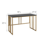 Collapsible Slatted Mission Writing Computer Desk