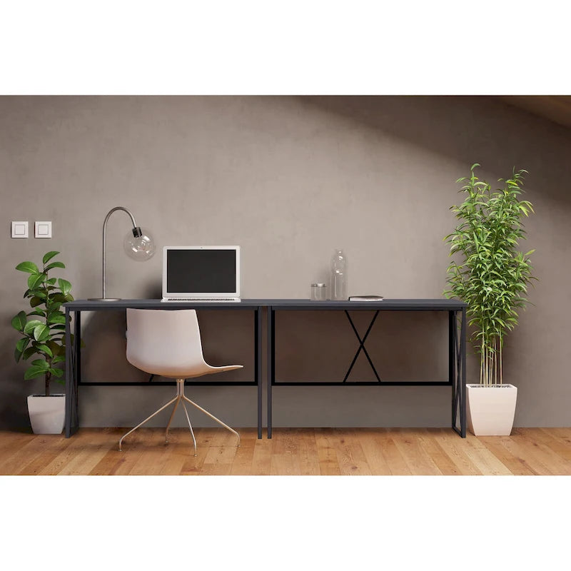Collapsible Slatted Mission Writing Computer Desk