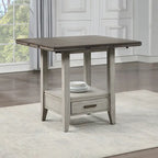 Two-tone Drop Leaf Counter Height Dining Table