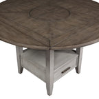 Two-tone Drop Leaf Counter Height Dining Table