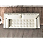 Lopez Faux Leather Mid-century Modern Sofa