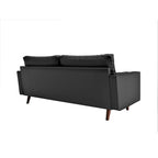 Lopez Faux Leather Mid-century Modern Sofa