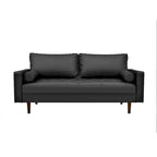 Lopez Faux Leather Mid-century Modern Sofa