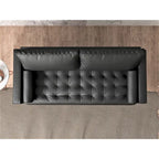 Lopez Faux Leather Mid-century Modern Sofa