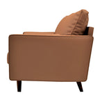 Lopez Faux Leather Mid-century Modern Sofa