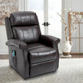 Clihome Faux Leather Elderly Power Lift Recliner Chair with Massage