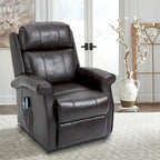 Clihome Faux Leather Elderly Power Lift Recliner Chair with Massage