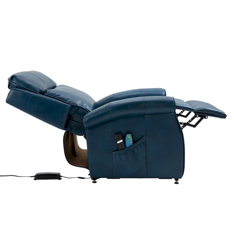 Clihome Faux Leather Elderly Power Lift Recliner Chair with Massage