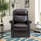 Clihome Faux Leather Elderly Power Lift Recliner Chair with Massage