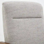 Taylor Wood Arm Push Back Recliner in Performance Fabric by