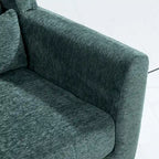 Chenille Fabric Accent Chair with Arm