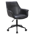 Jamar PU Leather Office Chair with Metal Roller Base