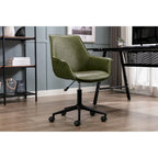  Jamar PU Leather Office Chair with Metal Roller Base