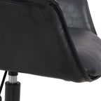 Jamar PU Leather Office Chair with Metal Roller Base