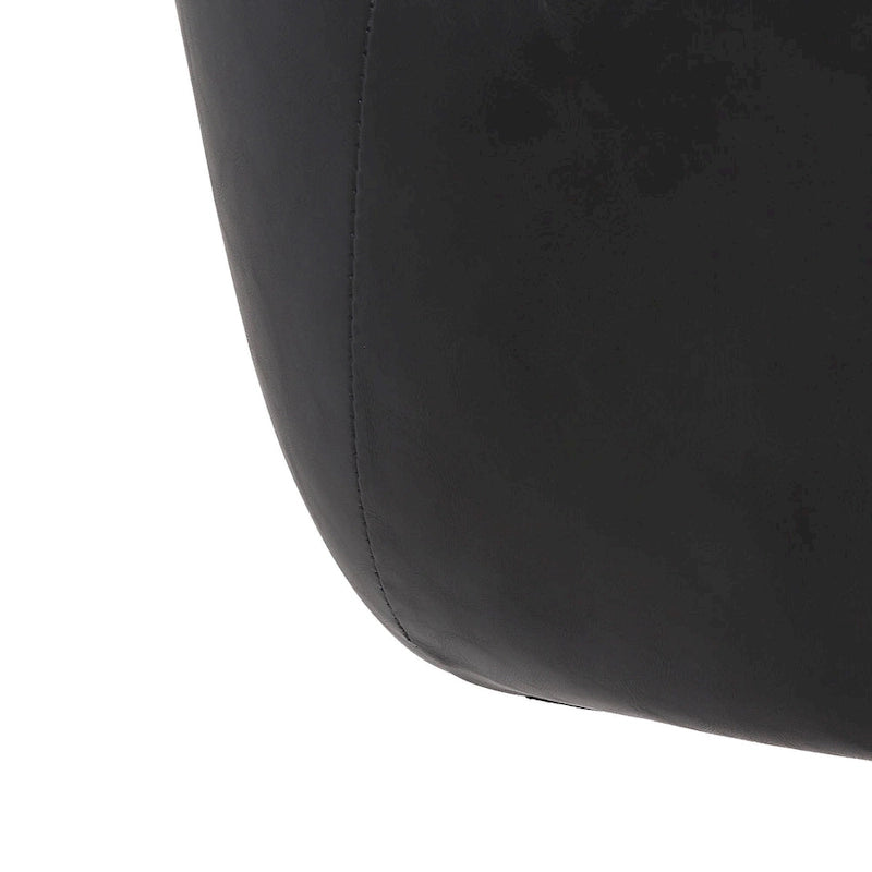 Jamar PU Leather Office Chair with Metal Roller Base