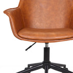 Jamar PU Leather Office Chair with Metal Roller Base