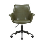 Jamar PU Leather Office Chair with Metal Roller Base