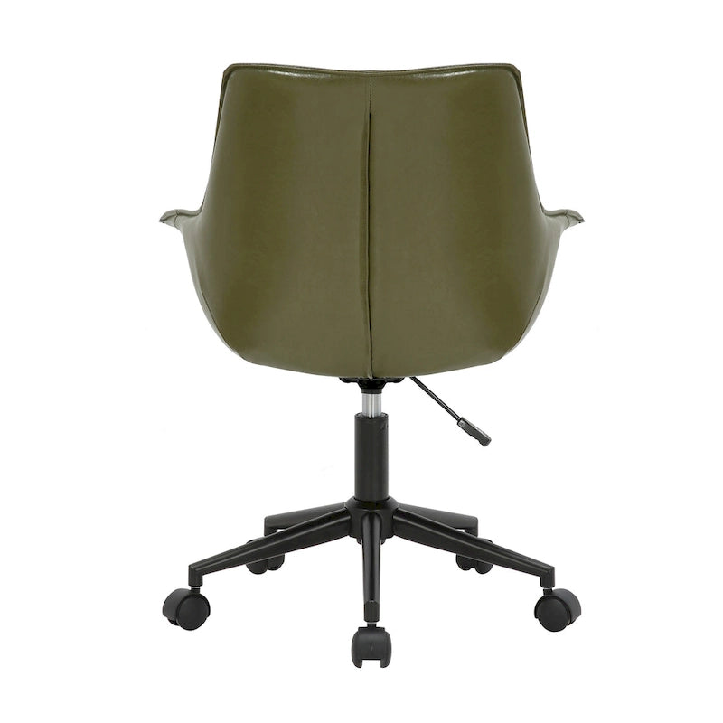 Jamar PU Leather Office Chair with Metal Roller Base