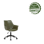 Jamar PU Leather Office Chair with Metal Roller Base