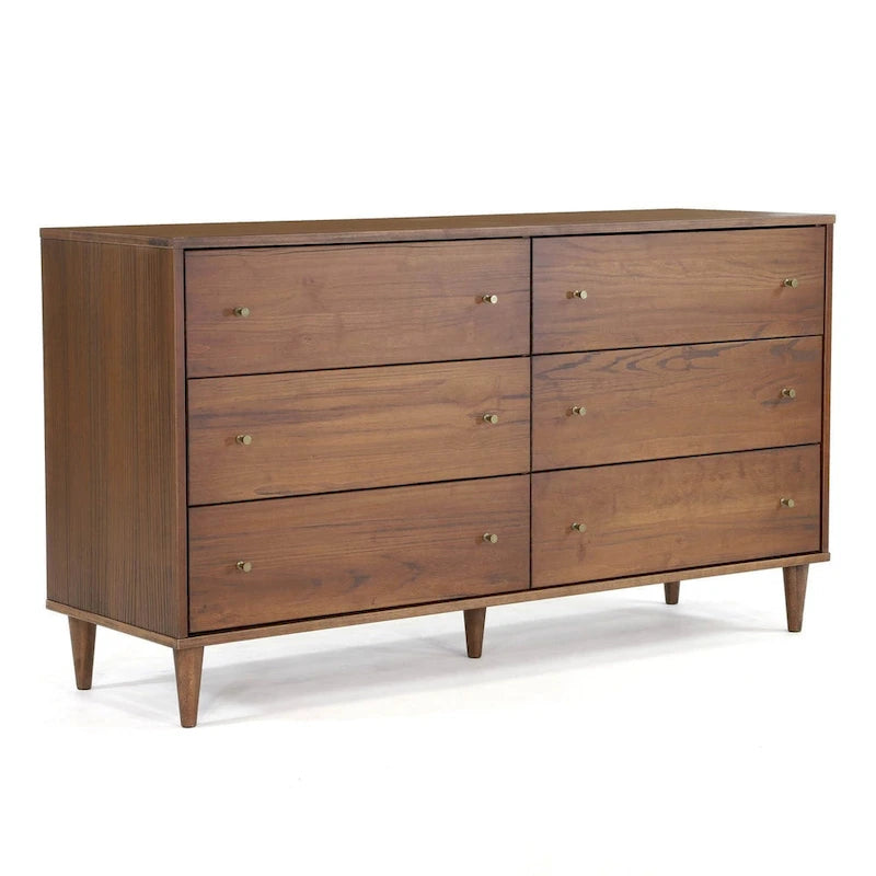 Mid Century 6-Drawer Dresser