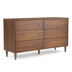 Mid Century 6-Drawer Dresser