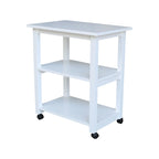 Porch & Den Estelle Solid Wood Microwave Kitchen Cart