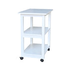 Porch & Den Estelle Solid Wood Microwave Kitchen Cart