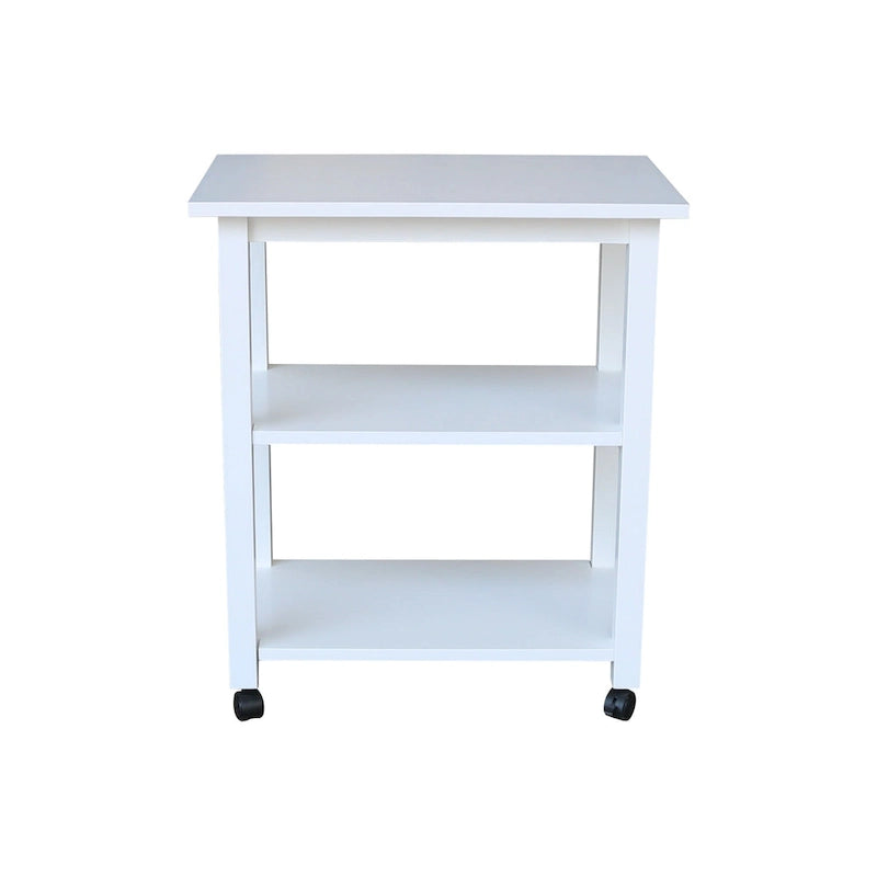 Porch & Den Estelle Solid Wood Microwave Kitchen Cart