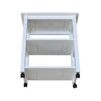 Porch & Den Estelle Solid Wood Microwave Kitchen Cart