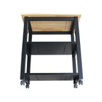 Porch & Den Estelle Solid Wood Microwave Kitchen Cart