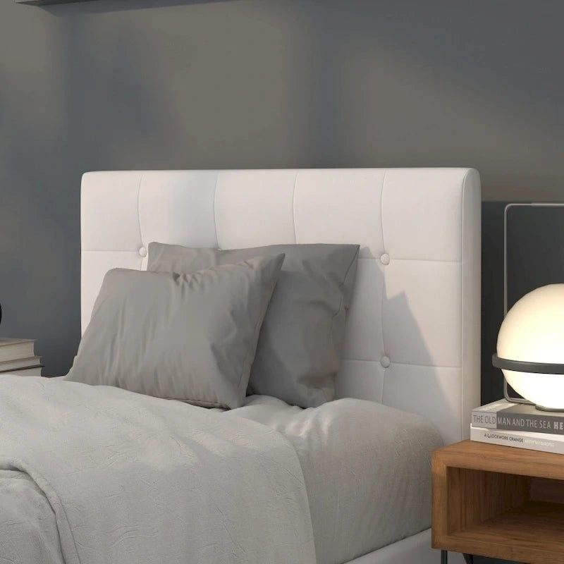 Button Tufted Upholstered Headboard