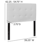 Button Tufted Upholstered Headboard