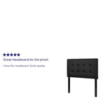 Button Tufted Upholstered Headboard