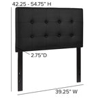 Button Tufted Upholstered Headboard