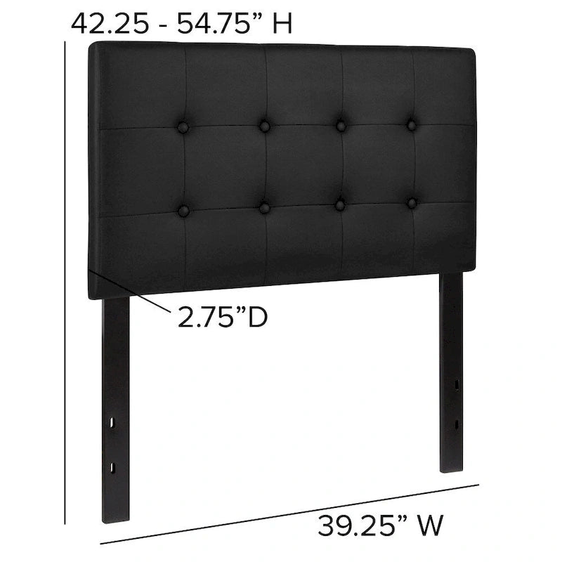 Button Tufted Upholstered Headboard