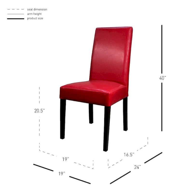 Hartford Leather Dining Chair,Set of 2